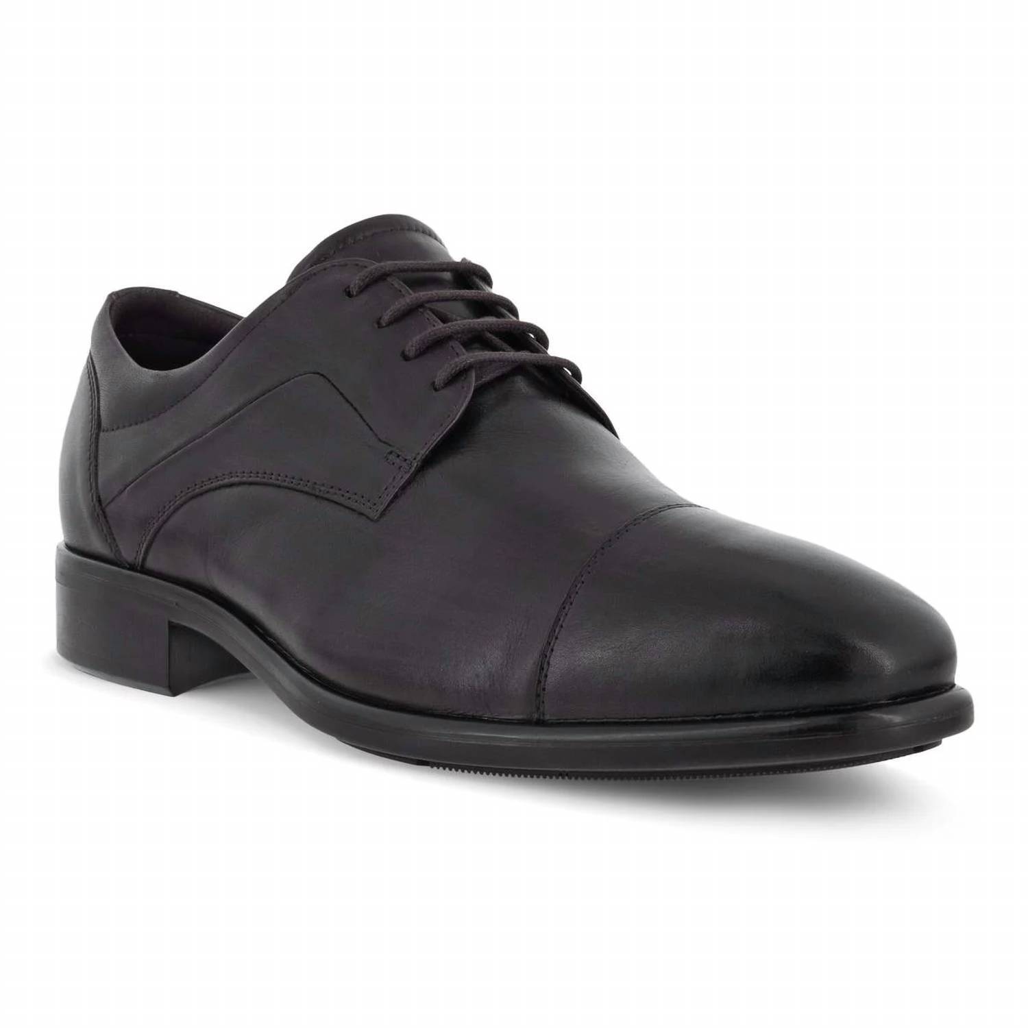 New Ecco Men's Citytray Plus Oxford Shoes In Licorice